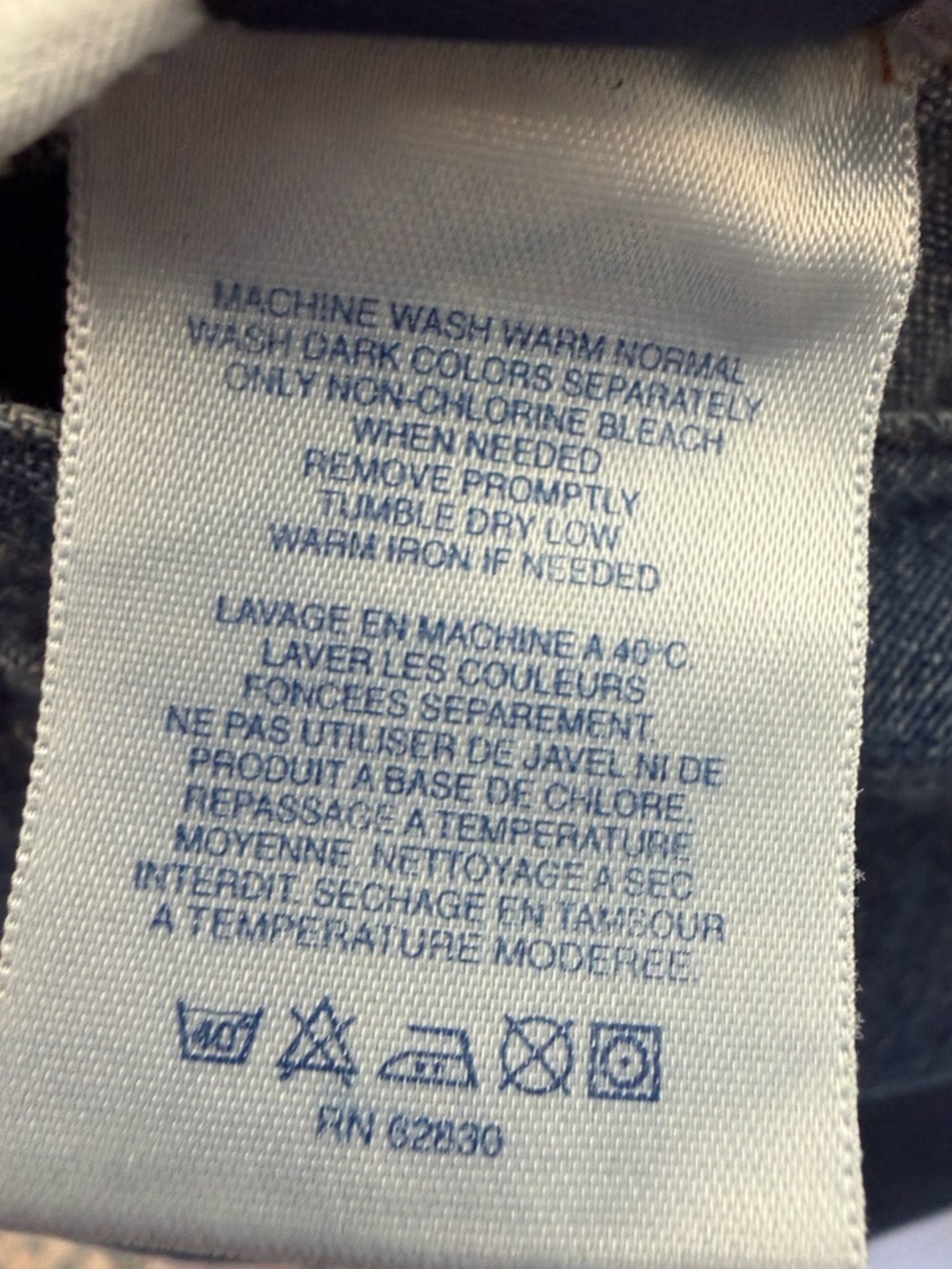 Land's End Denim Mid Length Skirt Jean Size 18W Vintage 90s Cottage Granny Y2K - Picture 7 of 7